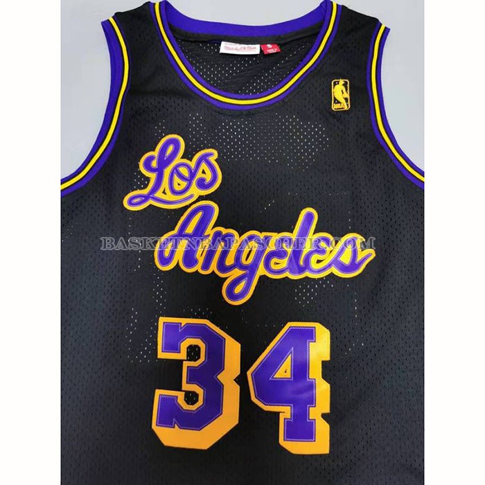 Maillot Los Angeles Lakers Shaquille O'neal NO 34 Mitchell & Ness 1996-97 Noir